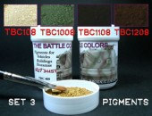 ТВС3  4 pots of pigments THE BATTLE COLORS Set 3
