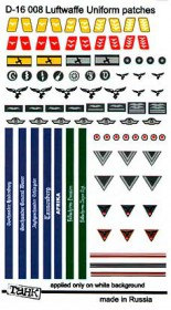 D-16008 Paratrooper and Luftwaffe uniform patches