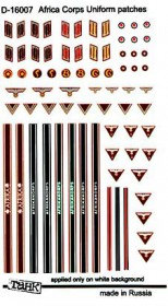 D-16007 Africa Corps uniform patches