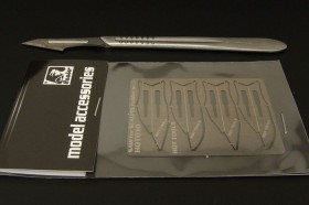 HQT010 Stainless saw for scalpel holder nr.3 (small) (Без держателя)