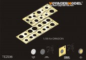 TEZ036 1/35 WWII AFV Road Wheels Stenciling Templates (For DRAGON)