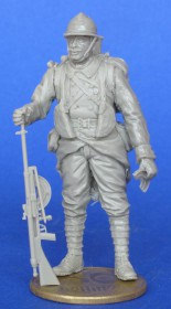 MCF35219  French soldier with Chauchat light machine gun WWI