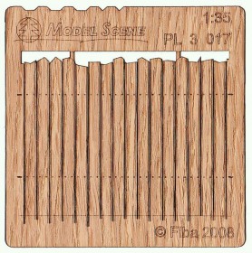 PL3-017 Wooden fence irregular cut II.