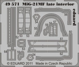 EDU-49571 MiG-21MF late interior S. A.