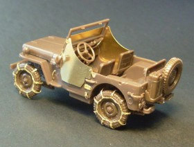 GM48001 Armor parts for U.S. WWII 1/4 ton 4x4 truck + tyre chains