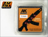 AK 219 RED 5mm 4 Pieces