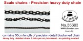 LZ35603 Scale Blackened Chains – Heavy Duty