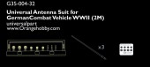 G35-004-32 Universal Antenna Suit for German Combat Vehicle WWII (2m)
