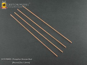 GCP-PBR05 Phosphor Bronze Rod (Round, Dia. 1.5mm)