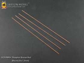GCP-PBR04 Phosphor Bronze Rod (Round, Dia. 1.2mm)