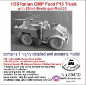 LZ35410 Italian CMP Ford F15 truck with 20mm Breda gun