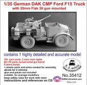 LZ35412 1/35 CMP German DAK Ford F15 with 20mm Flak 30
