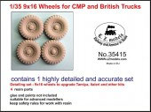 LZ35415 9x16 Wheels for CMP and British Trucks