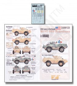 D356123 124th CAV & 42nd BDE M1117 ASVs in Iraq