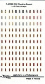 D-35029 Германские пехотные погоны, Африканский корпус, Вермахт