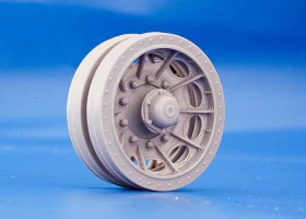 BK-040 IDF Merkava I & Merkava II 2x Spider Wheels (Type 1) with Smooth Center Hubs