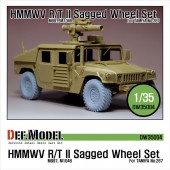 DW35004A HMMWV R/T II  Sagged Wheel set Sagged (for Tamiya 1/35 M1046)