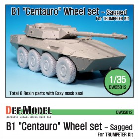 DW35012 B1 Centauro RCV Sagged Wheel set (for Trumpeter 1/35)
