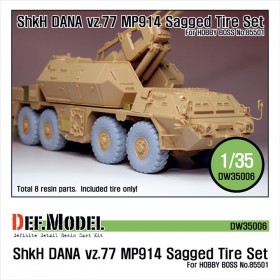 DW35006 Sz77 DANA ShKH MP914 Sagged Tire set (for Hobbyboss 1/35)