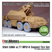 DW35006 Sz77 DANA ShKH MP914 Sagged Tire set (for Hobbyboss 1/35)