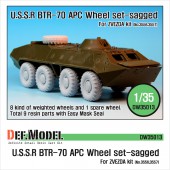 DW35013 BTR-70 APC Sagged Wheel set (for Zvezda 1/35)