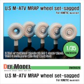 DW35029 U.S M-ATV Sagged wheel set (for Kinetic 1/35)