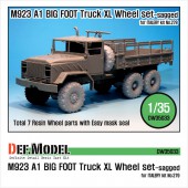DW35033 M923A1 BIG FOOT Truck Mich. XL Sagged Wheel set (for Italeri 1/35)