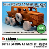 DW35035 Buffalo 6x6 MPCV Mich. XZL Sagged Wheel set(for Bronco 1/35)