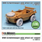 DW30001A  Schwimmwagen Wide Tire(continental)-Sagged (for Tamiya 1/35)