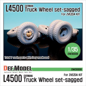 DW30008 WW2 German L4500 Truck Wheel set (for Zvezda 1/35)