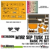 DE35006 M1A2 Tusk Basic PE set with Mask seal (for Tamiya 1/35)