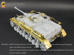 BPL35022 1/35 WWII German StuG.IV Late Production with Pivot-Mounting Swinging Type Hull Side Armour Skirts