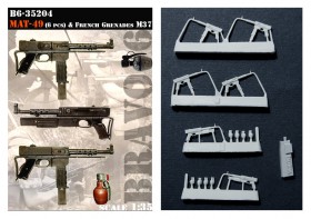 B6-35204 French MAT-49 & Grenades