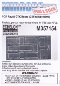 M357154 GTK Boxer (GTFz) Mirrors (Revell) (Adhesive)