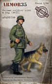 ARM35106 Немецкий солдат с собакой, ВОВ