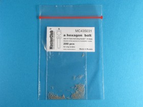 MC435031 Головка болта, размер под ключ -0.4мм;  диаметр отверстия для монтажа-0.3мм; 200 шт.