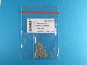 MC435237 Конусные пуленепробиваемые заклепки, диаметр головки-1.2 мм; диаметр отверстия для установки-0,9 мм; 110 шт.