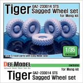 DW35050A GAZ-233014 STS Tiger Sagged Wheel set (for Meng 1/35)