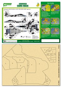 PPA5016 Airbrush CAMO-MASK for 1/48 F-15DJ 2009 JASDF Aggressor