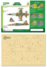 PPA5057 Airbrush CAMO-MASK for 1/48 South Vietnamese Air Force, 23rd Wing, 522nd Sq, 1969.
