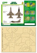 PPA5043 Airbrush CAMO-MASK for 1/72 F-16A NSAWC 53 Camouflage Scheme