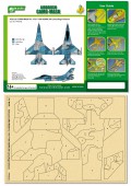 PPA5042 Airbrush CAMO-MASK for 1/72 F-16A NSAWC 60 Camouflage Scheme