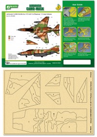 PPA5050 Airbrush CAMO-MASK for 1/72 IAF F-4 Phantom II Camo Scheme