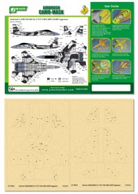 PPA5046 Airbrush CAMO-MASK for 1/72 F-15DJ 2009 JASDF Aggressor