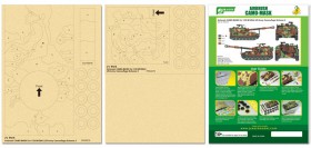 PPA5079 Airbrush CAMO-MASK for 1/35 M109A2 US Army Camouflage Scheme 2