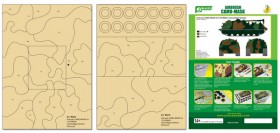 PPA5100 Airbrush CAMO-MASK for1/35 M88A1 Camouflage Scheme