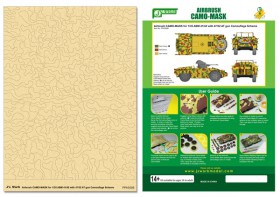 PPA5098 Airbrush CAMO-MASK for 1/35 ABM 41/42 with 47/32 AT gun Camouflage Scheme