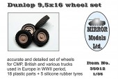 MM35012 Dunlop 9,5x16 wheel set (Пластик/резина)