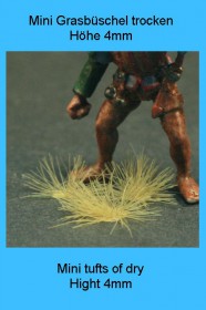 GL-317 Green Line- Mini tufts of grass, Hight 4mm, dry