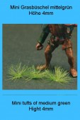 GL-315 Green Line-Mini tufts of grass, Hight 4mm, medium green